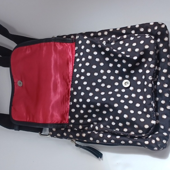 Tyler Rodan multi pocket polka-dot, fabric crossbody bag. - Picture 2 of 11